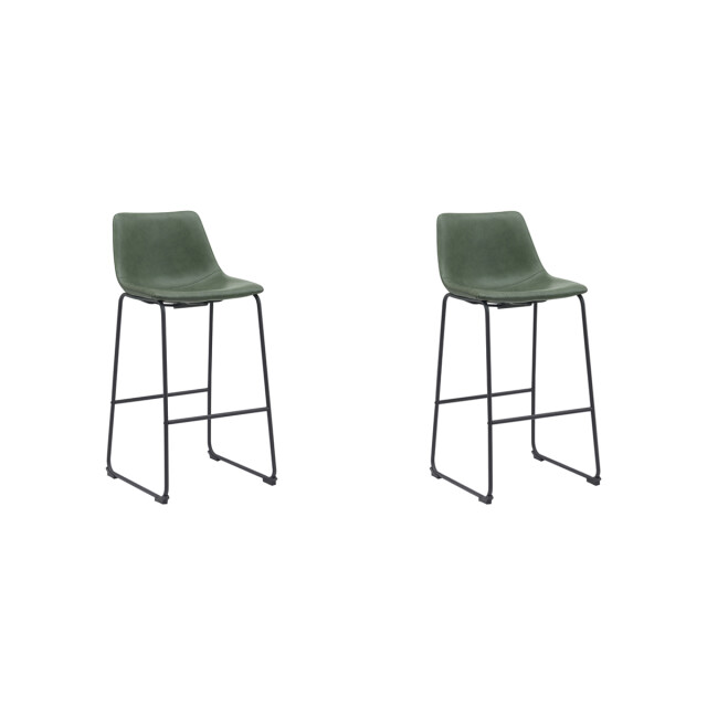 Label51 Barkruk risto hunter pu-leder zithoogte 75 set van 2 3172663 large