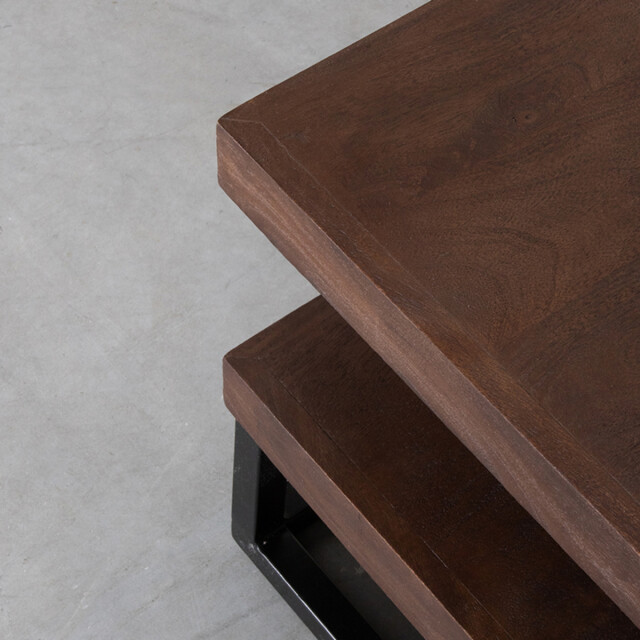 Label51 Salontafel cube espresso mangohout 80x80x40 cm 3172563 large