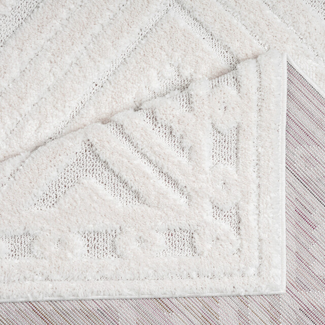 Muratap Vloerkleed focus art rond hoogpolig fluffy scandinavisch - 120 3172364 large