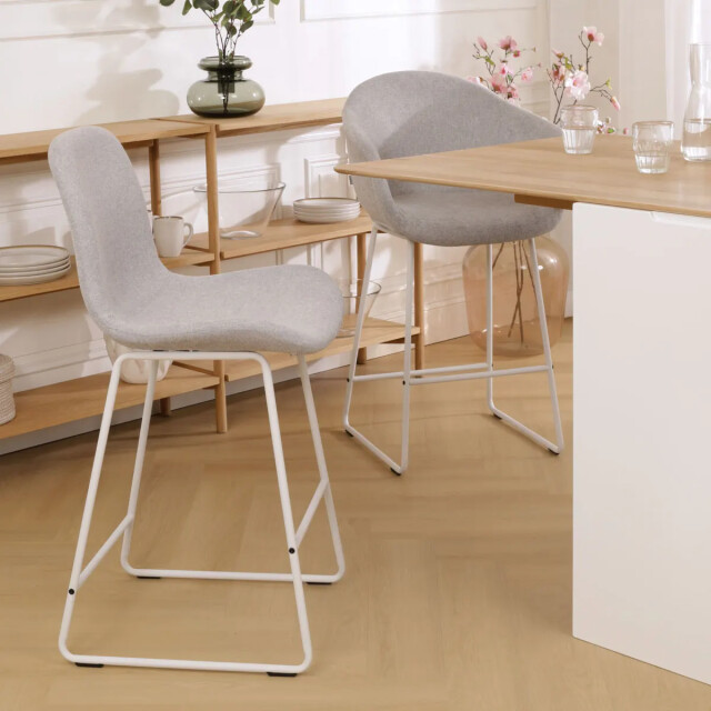 Nolon Nino-fé barkruk licht wit onderstel 65 cm 2027396 large