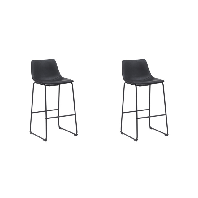 Label51 Barkruk risto - pu-leder zithoogte 75 set van 2 3172662 large