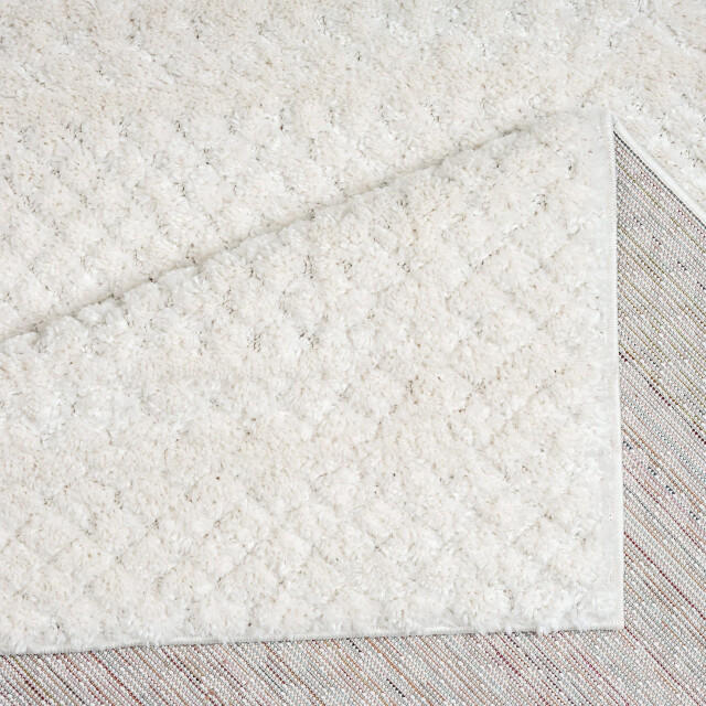 Muratap Outlet rond vloerkleed focus uni fluffy creme- 160 cm rond 3246048 large