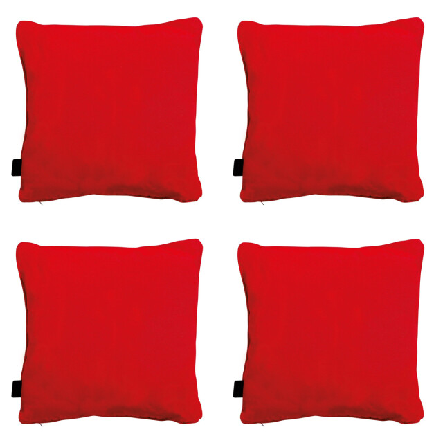 Madison sierkussen panama red ca. 45x45 cm set van 4 3083221 large