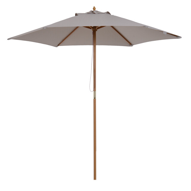 4goodz Outsunny parasol 250cm bamboe 180/㎡ polyester - 3172740 large