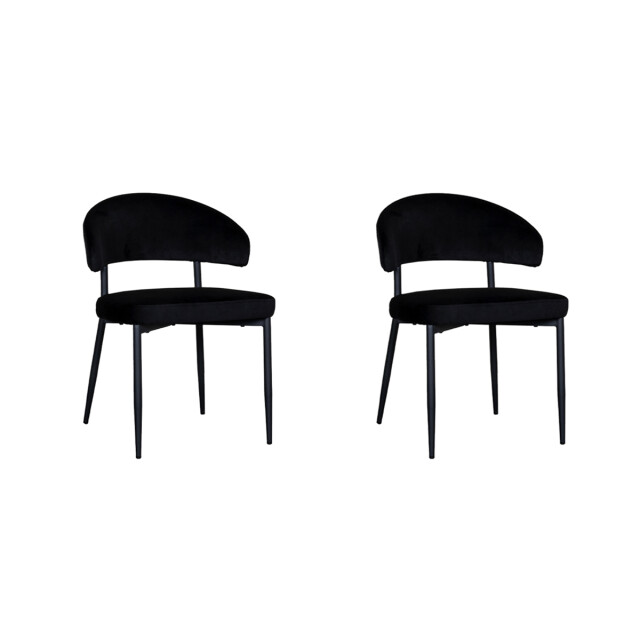Label51 Eetkamerstoel bliss - fluweel set van 2 3172680 large