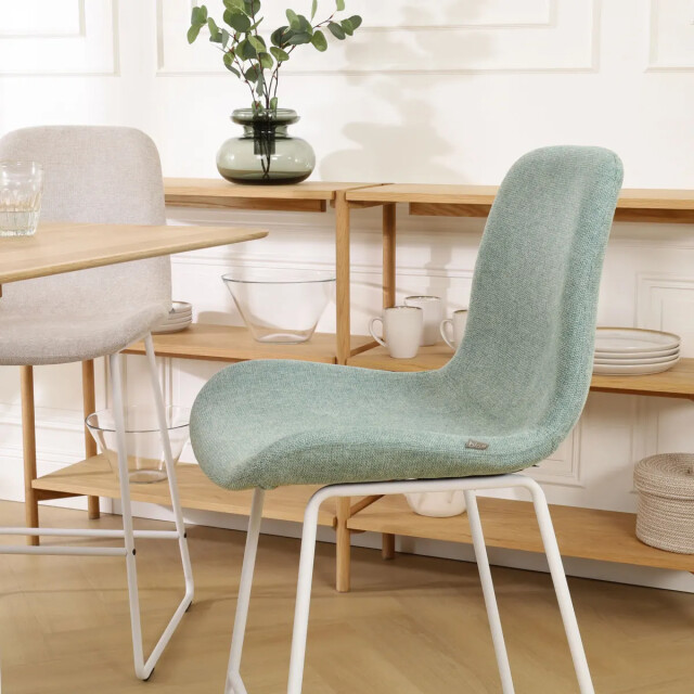 Nolon Nino-fé barkruk zacht wit onderstel 65 cm 2027499 large