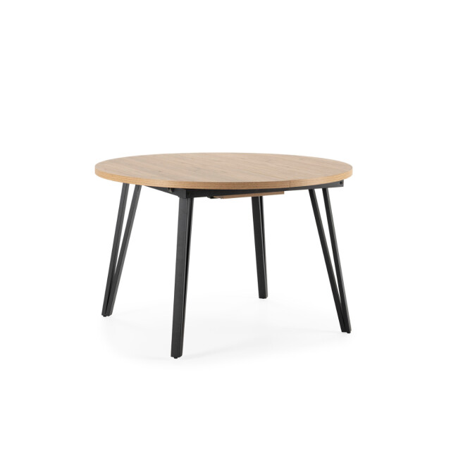 CaliCosy Uitschuifbare ronde tafel van 120 tot 150 cm met zwarte metalen poten cleo 3078858 large