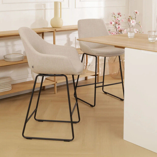 Nolon Nino-mae barkruk zwart onderstel 75 cm 2794736 large