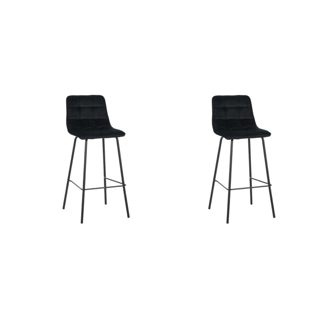 Label51 Barkruk bistro - fluweel set van 2 3172698 large
