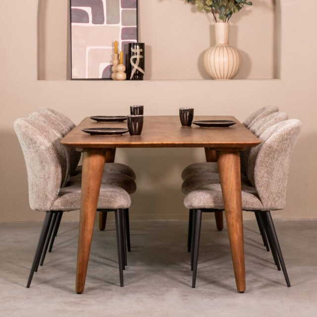 Label51 Eetkamertafel fly nature mangohout 160x90 cm 3172597 large