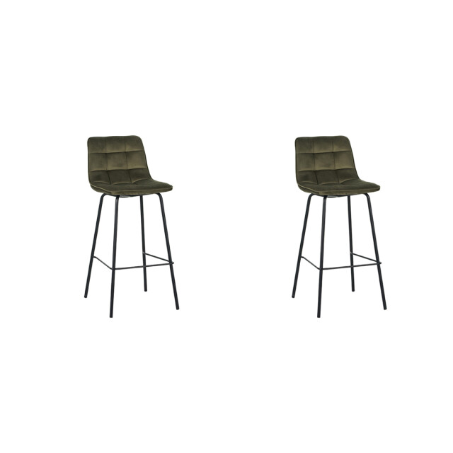 Label51 Barkruk bistro hunter fluweel set van 2 3172697 large
