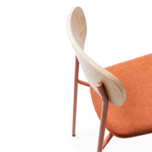 CaliCosy Set van 2 stoelen in stof met zwarte metalen poten l46 cm adriana 3078772 large