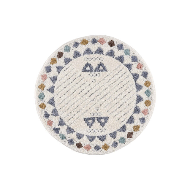 Muratap Vloerkleed focus anime rond hoogpolig fluffy scandinavisch multikleur 3172454 large