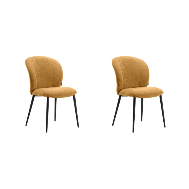 Label51 Eetkamerstoel vino mustard elite set van 2 3172716 large