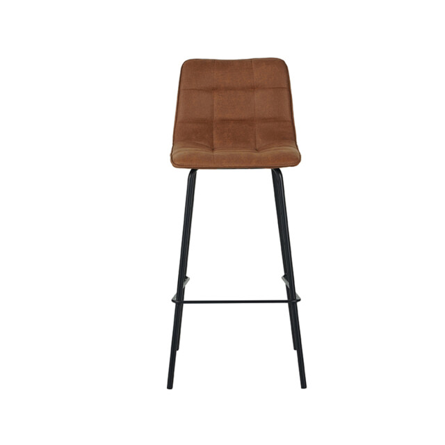 Label51 Barkruk bistro cognac micro suede set van 2 3172696 large