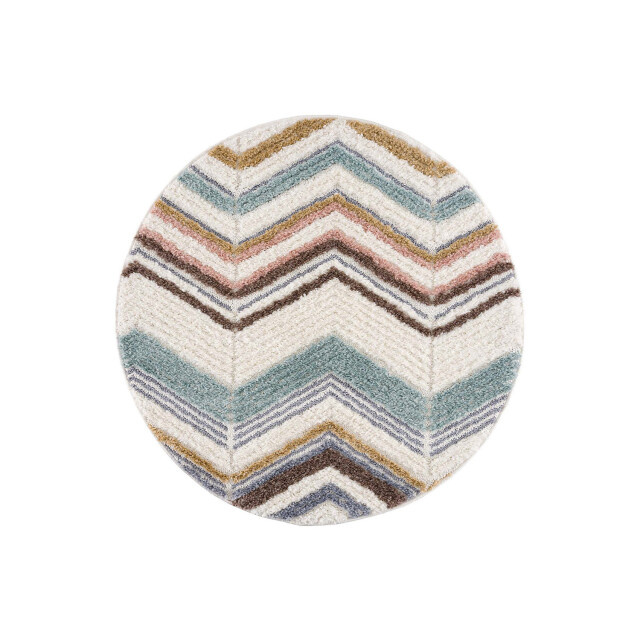 Muratap Vloerkleed focus molly rond hoogpolig fluffy scandinavisch multi- 200 3172492 large