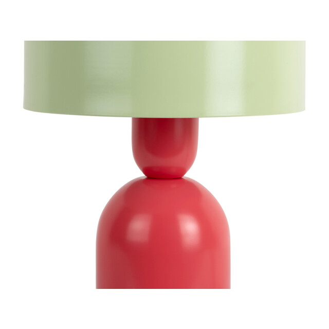 Leitmotiv tafellamp double funky scarlet red & soft green 3062230 large