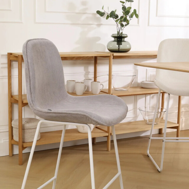 Nolon Nino-fé barkruk rib warm wit onderstel 65 cm 2392630 large