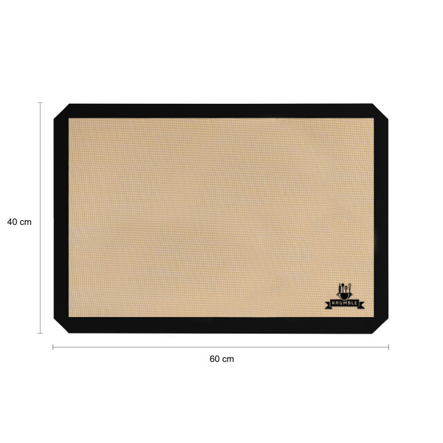 Krumble Siliconen bakmat 40x60 cm zwart 3172229 large