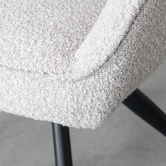 Label51 Eetkamerstoel finley naturel boucle set van 2 3172674 large