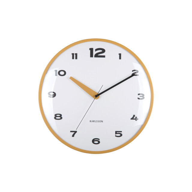 Karlsson wandklok brisk dome oker- Ø40cm 3062069 large