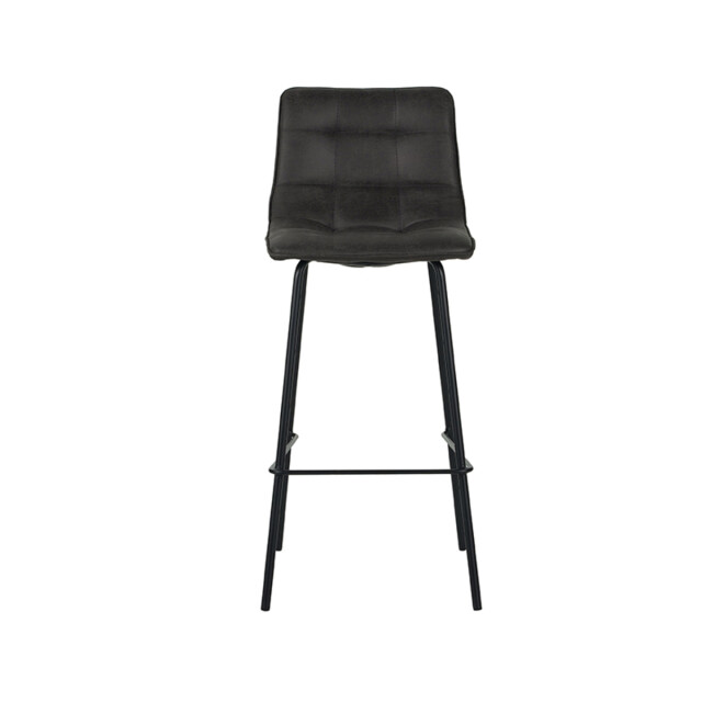 Label51 Barkruk bistro antraciet micro suede set van 2 3172633 large