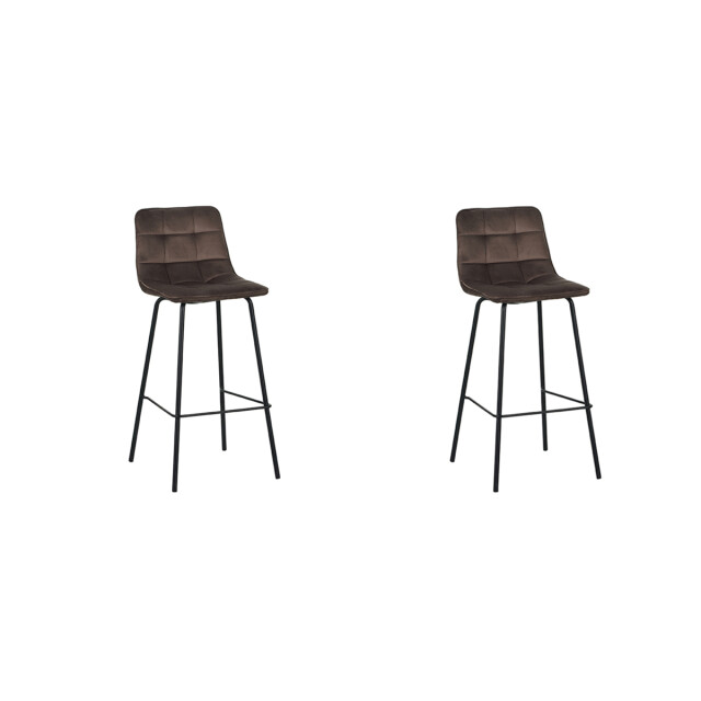 Label51 Barkruk bistro - fluweel set van 2 3172695 large