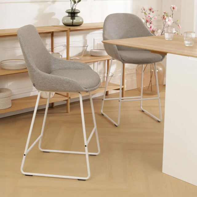 Nolon Nino-isa barkruk warm wit onderstel 75 cm 2901563 large