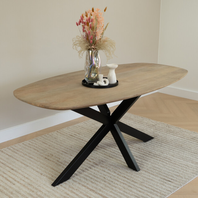 QUVIO Houten dienblad rond maat xl diameter 33 cm - 3172732 large