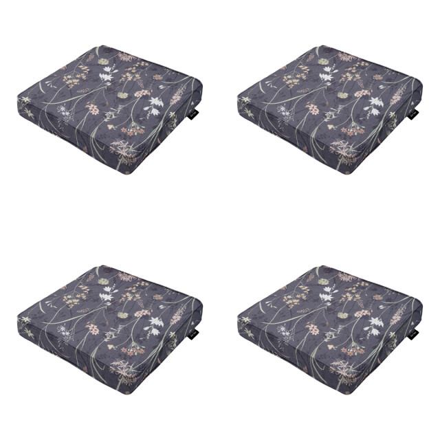 Madison zitkussen donna grey canvas eco+ ca. 40x40 cm set van 4 3083452 large