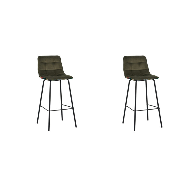 Label51 Barkruk bistro hunter fluweel set van 2 3172634 large