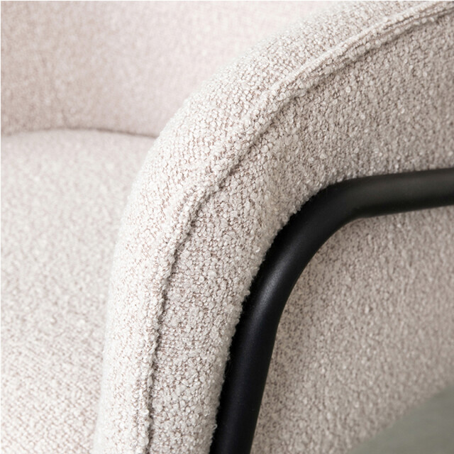 Label51 Eetkamerstoel dexter naturel boucle set van 2 3172552 large