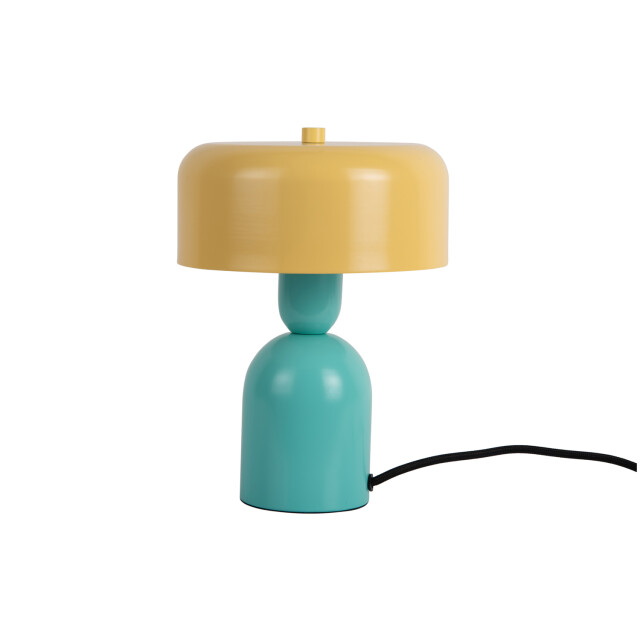 Leitmotiv tafellamp double funky turquoise blue & soft yellow 3062226 large