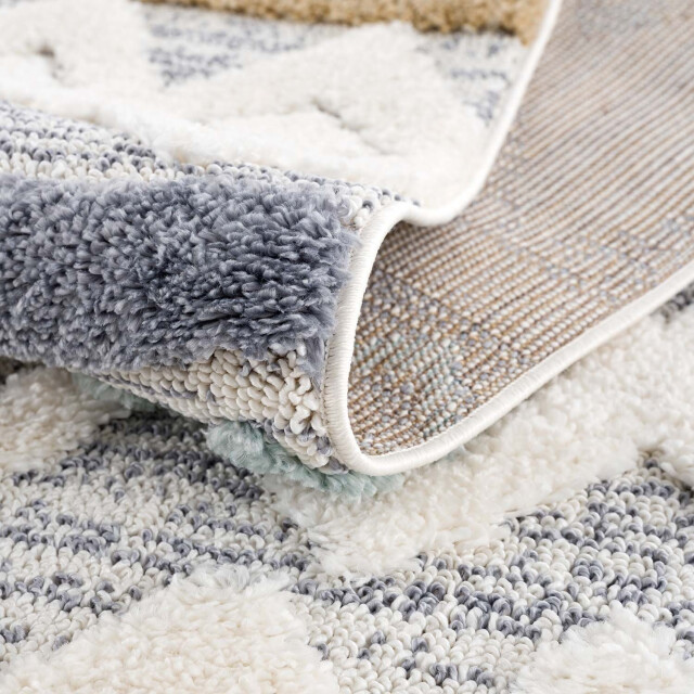 Muratap Vloerkleed focus rond hoogpolig fluffy scandinavisch multi- 200 cm 3172483 large