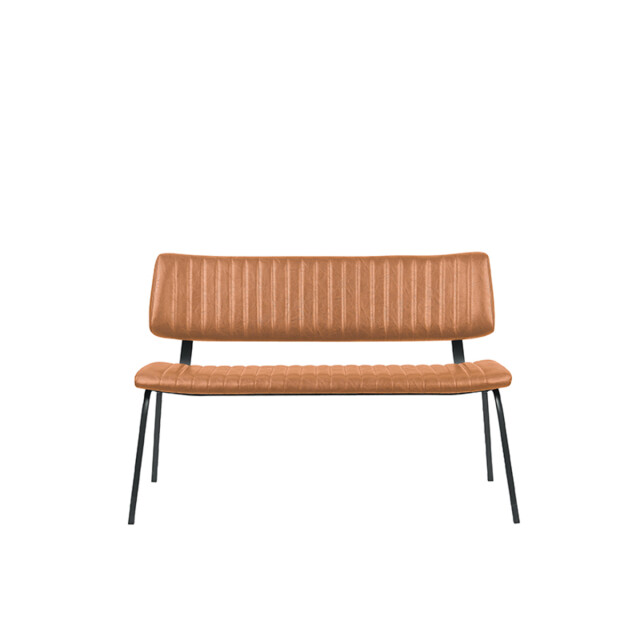 Label51 Eetkamerbank gusto cognac pu-leder 120 cm 3172671 large