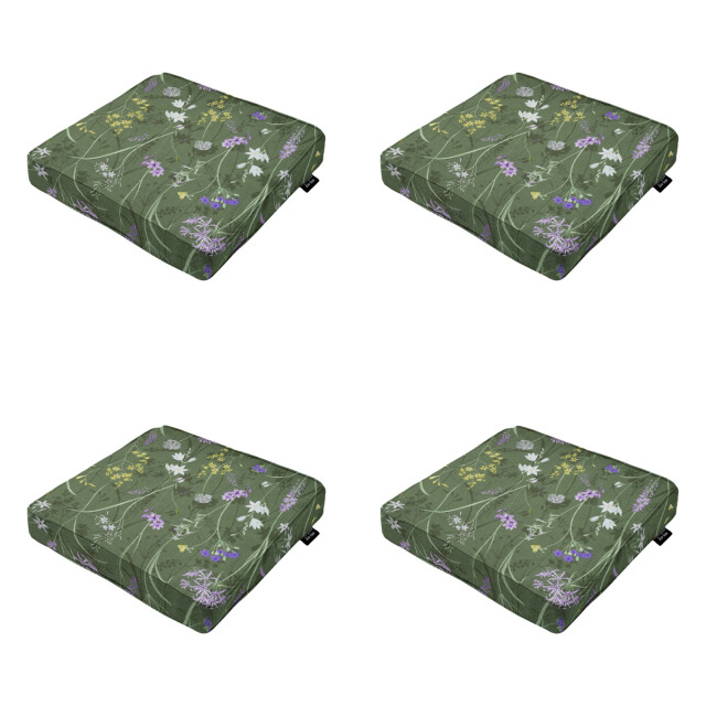 Madison zitkussen donna green canvas eco+ ca. 40x40 cm set van 4 3083450 large