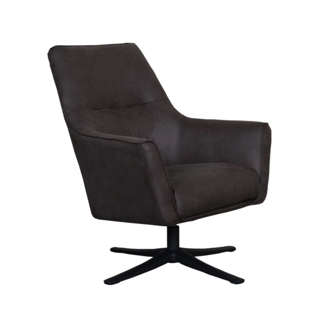 Label51 Fauteuil tod antraciet micro suede 3172590 large