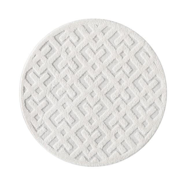 Muratap Vloerkleed focus solid rond hoogpolig fluffy scandinavisch - 120 3172391 large