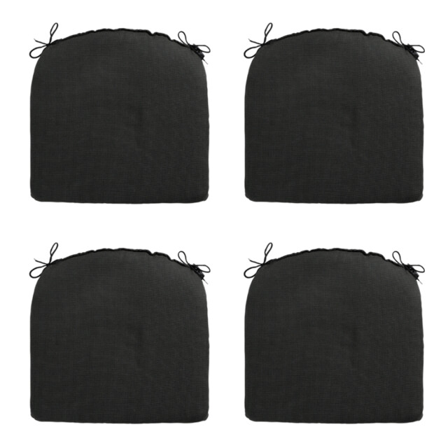 Madison Zitkussen rib black 46x48 - 4 stuks 2911285 large