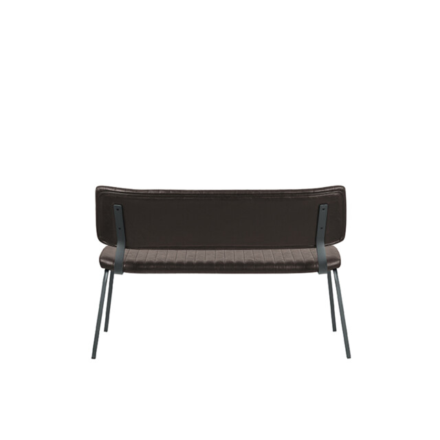 Label51 Eetkamerbank gusto donker pu-leder 120 cm 3172670 large
