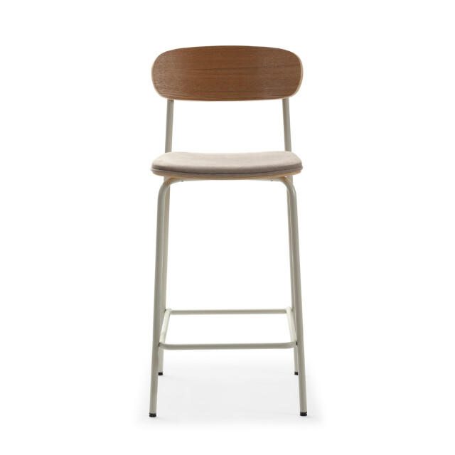 CaliCosy Set van 2 krukken in stof met zwarte metalen poten h66 cm adriana 3079148 large