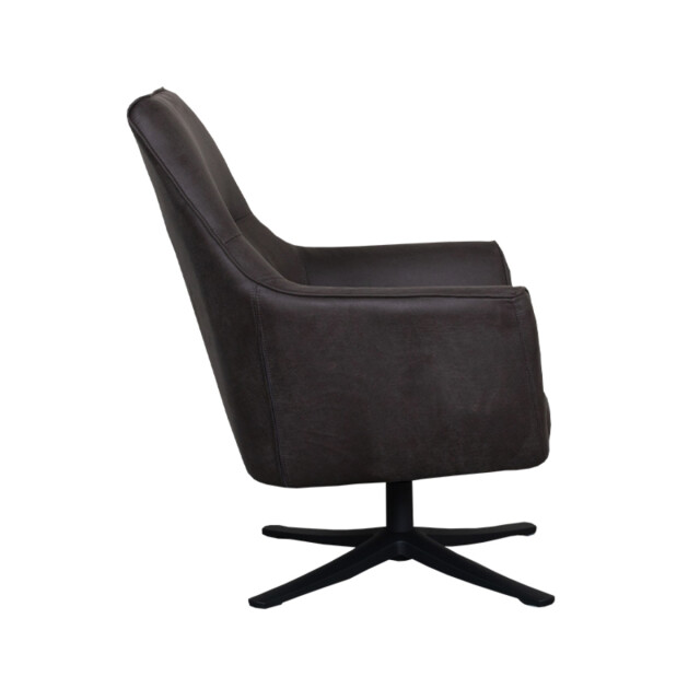 Label51 Fauteuil tod antraciet micro suede 3172590 large
