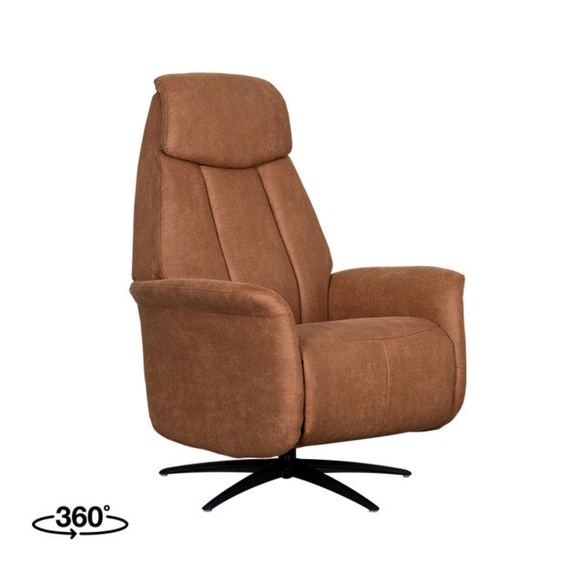 Label51 Fauteuil oslo cognac micro suede 3172631 large