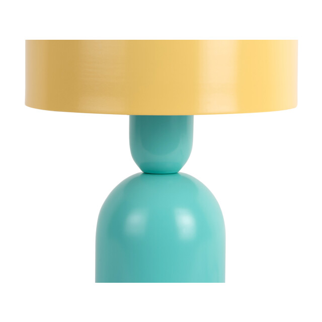 Leitmotiv tafellamp double funky turquoise blue & soft yellow 3062226 large