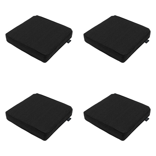Madison zitkussen black canvas eco+ ca. 40x40 cm set van 4 3083449 large