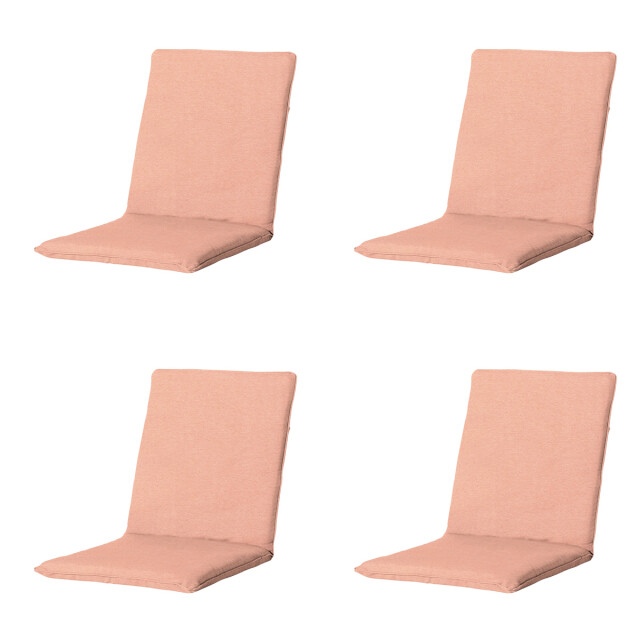 Madison stapelstoelkussen napels salmone ca. 97x49 cm set van 4 3083629 large