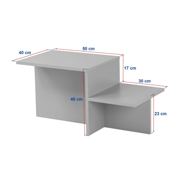 CaliCosy Salontafel 2 niveaus l80 cm harmony 3172323 large