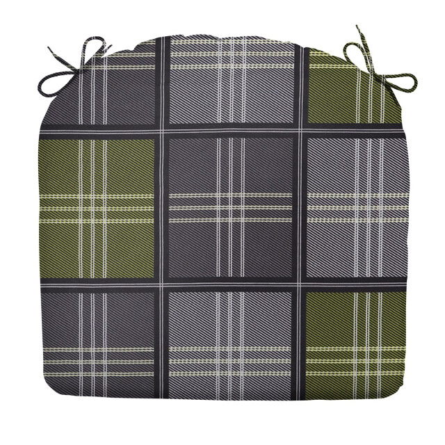 Madison zitkussen patchy olive ca. 46x48 cm set van 4 3083427 large