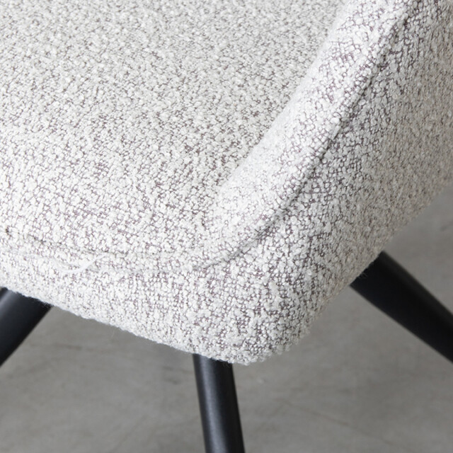 Label51 Eetkamerstoel finley - boucle set van 2 3172606 large