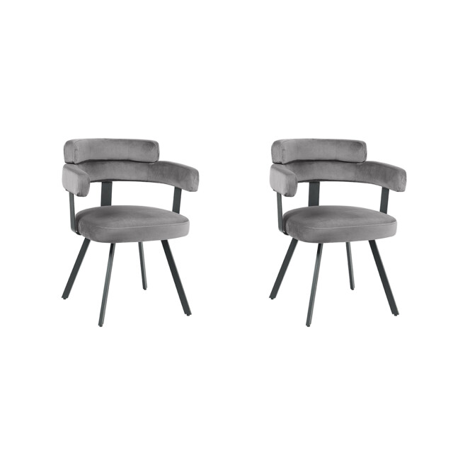 Label51 Eetkamerstoel bardio - fluweel set van 2 3172585 large